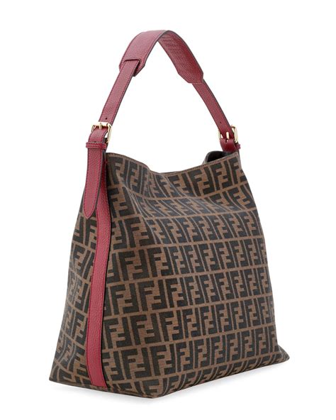 fendi brown canvas bag